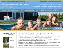 Tablet Screenshot of poolservice-sanmarcos.com